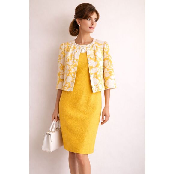Chadwicks Dresses & Skirts - Vintage Chadwicks Marigold 2pc Dress Set Size 8 Mod Cottagecore Old Money 60s
